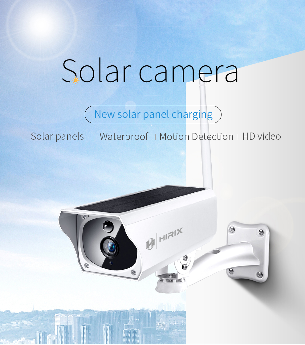 1080P IP67 Low Solar Powered Wireless CCTV – Hirix
