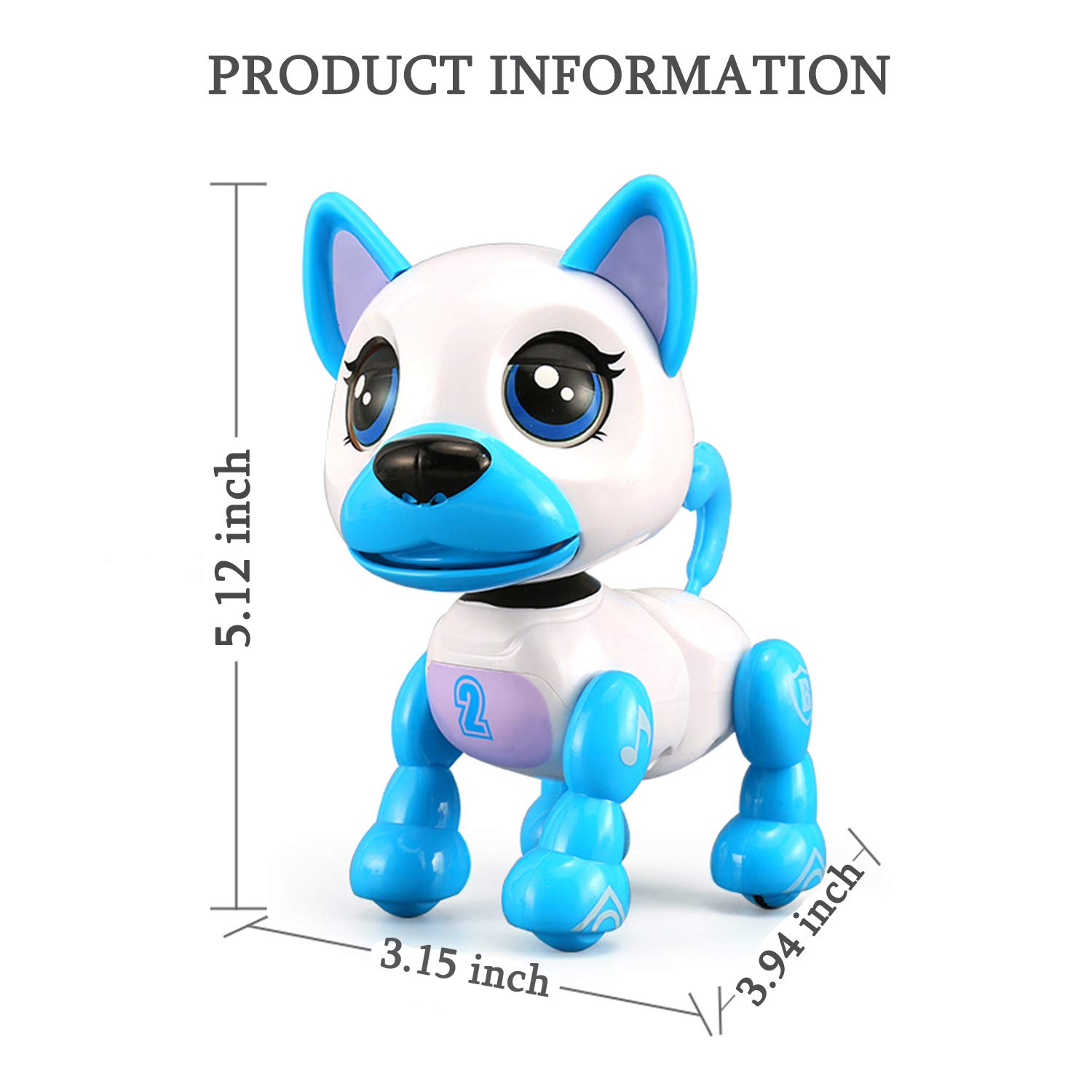 Electronic Intelligent Pocket Pet Dog Interactive Puppy Robot 
