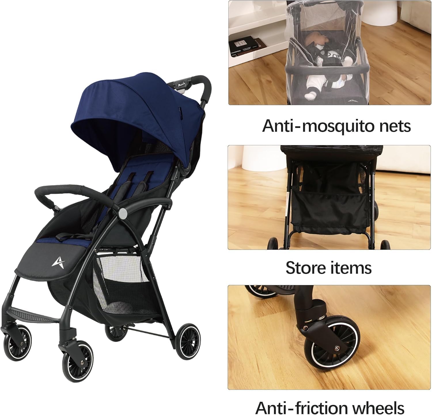 Adjustable Portable Folding Baby Stroller-Compact &Portable Stroller,Lightweight - Image 12