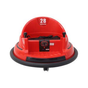 Kids Ride‑On LED Bumper Car – Rechargeable Electric Ride-On with 360° Spin, LED Lights & Built-in Music - Red