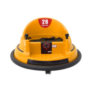 Kids Ride‑On LED Bumper Car – Rechargeable Electric Ride-On with 360° Spin, LED Lights & Built-in Music - Yellow
