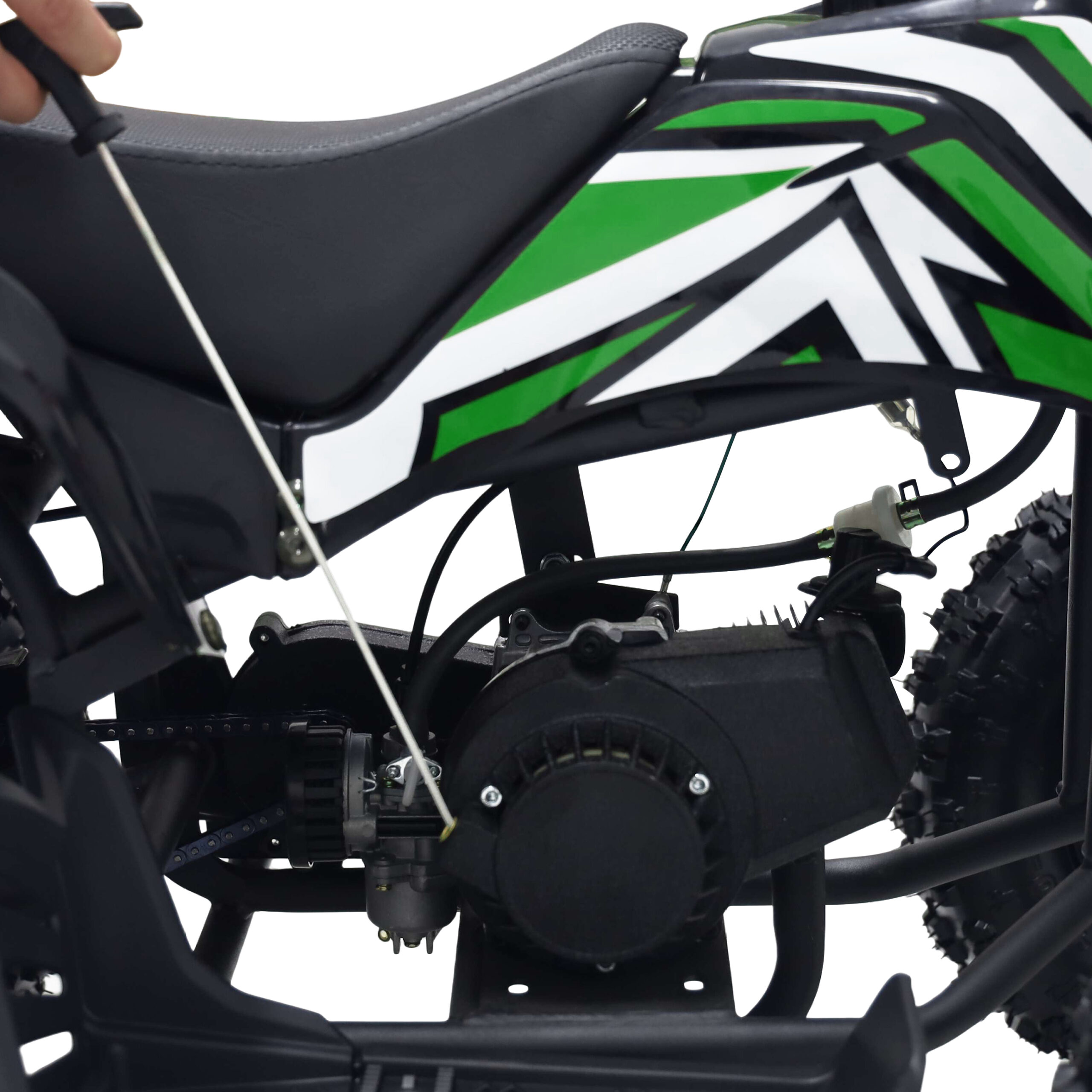 Alivio 49cc Premium Kids Mini Petrol Quad Bike – 2-Stroke Air-Cooled Engine, Horizontal Cylinder, 6" Off-Road Tyres, Front & Rear Disc Brakes - Image 5