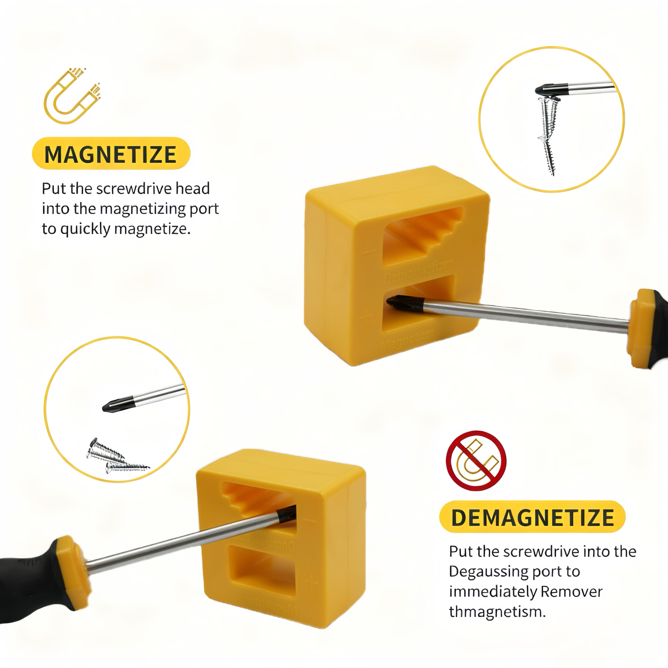 Alivio 43-Piece Screwdriver Tool Set, Chrome Vanadium Steel Magnetic Tips - PP+TPR Soft Grip Non-Slip Ergonomic Handles, Durable Storage Case for Home, DIY & Professional Repair - Image 4