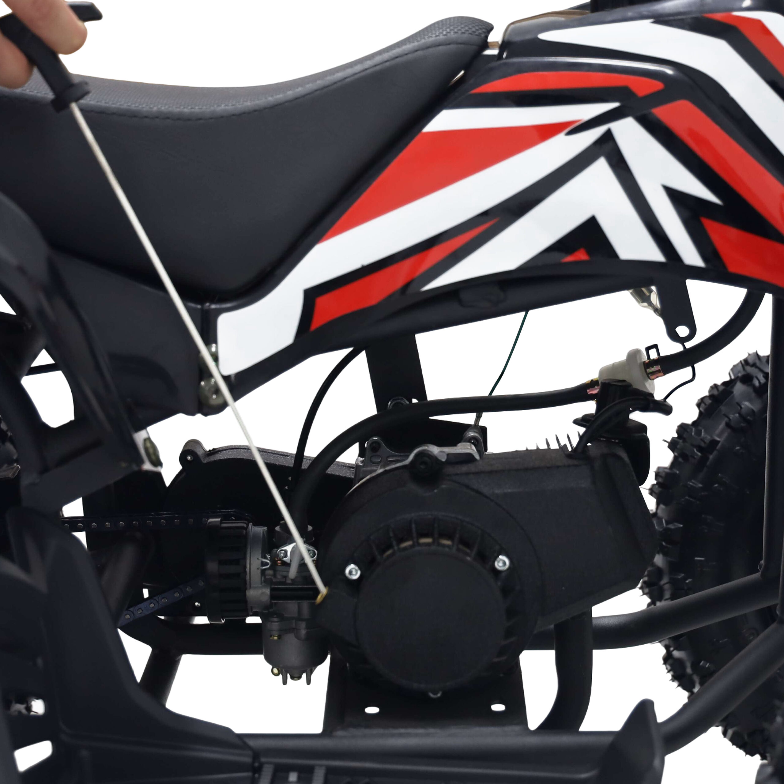 Alivio 49cc Premium Kids Mini Petrol Quad Bike – 2-Stroke Air-Cooled Engine, Horizontal Cylinder, 6" Off-Road Tyres, Front & Rear Disc Brakes - Image 29