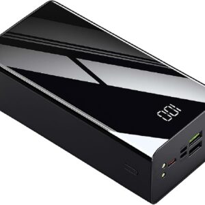 Alivio Compact 50000mAh Ultra High-Capacity Power Bank, Digital LED Display Multi-Layer Smart Protection Built-in Flashlight & SOS - Ideal for Outdoor Use