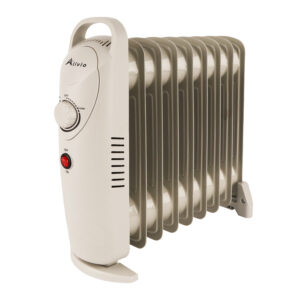 Alivio 9-Fins Oil Filled Room Heater with Adjustable Thermostat (White)