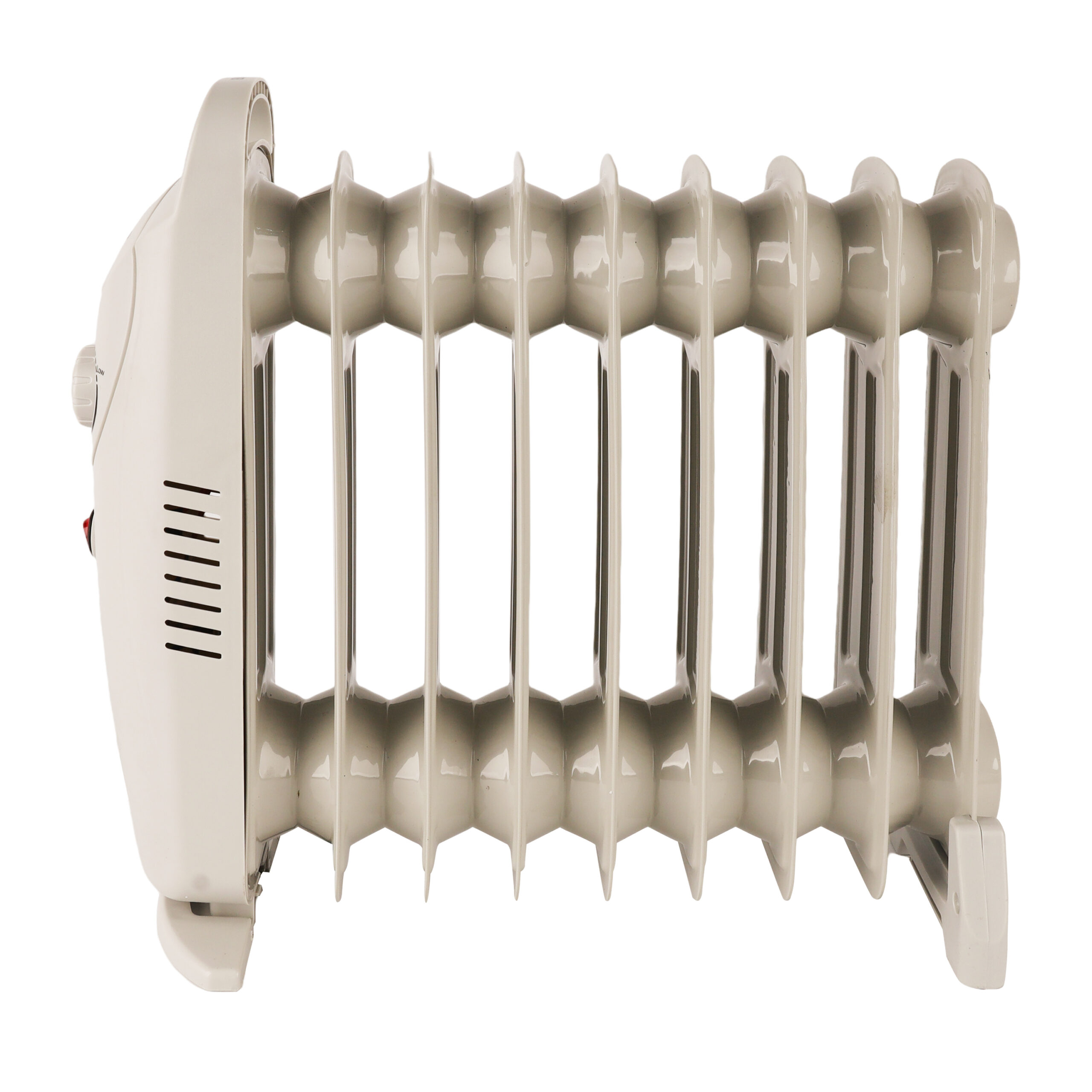 Alivio 9-Fins Oil Filled Room Heater with Adjustable Thermostat (White) - Image 3
