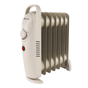 Alivio 7-Fins Oil Filled Room Heater with Adjustable Thermostat (White)