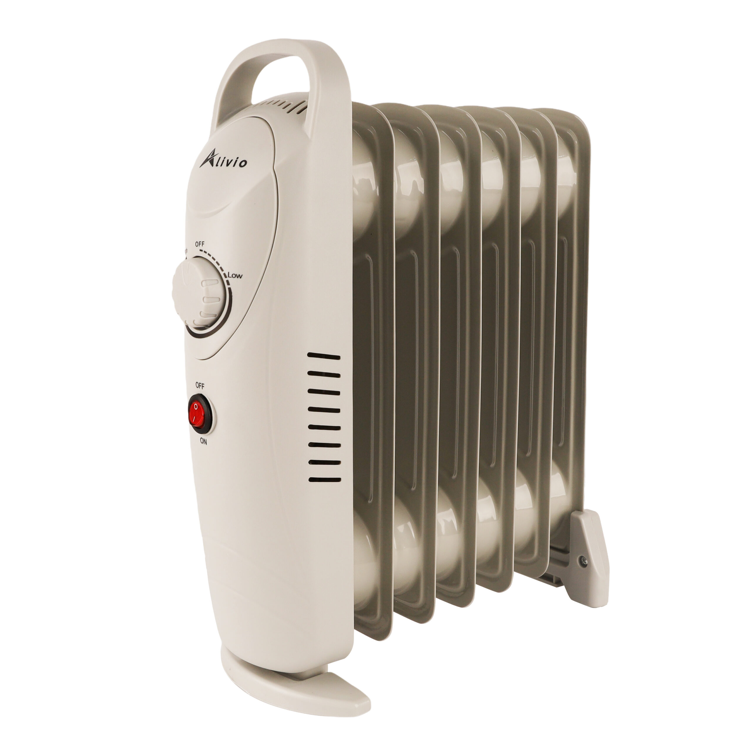 Alivio 7-Fins Oil Filled Room Heater with Adjustable Thermostat (White)