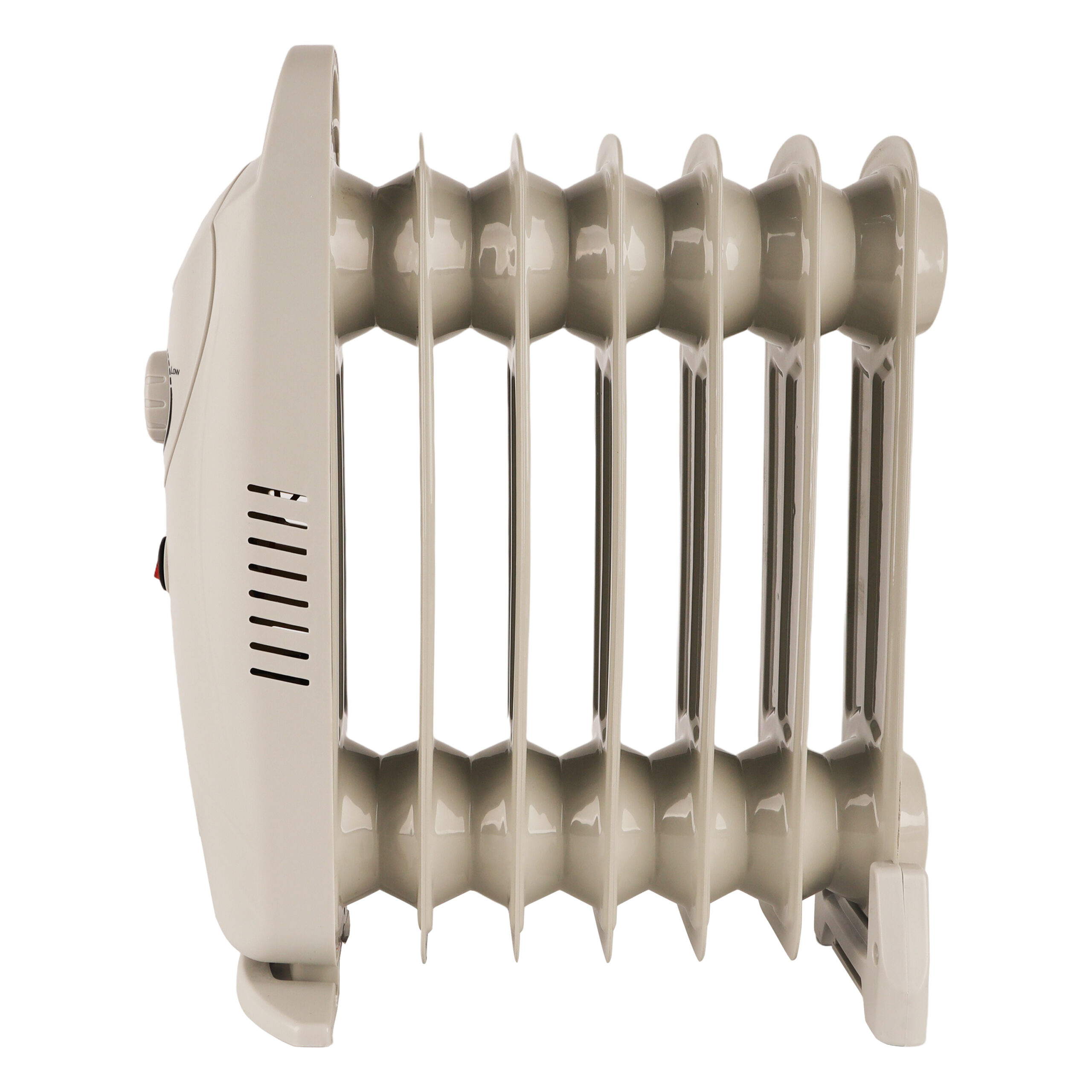 Alivio 7-Fins Oil Filled Room Heater with Adjustable Thermostat (White) - Image 3