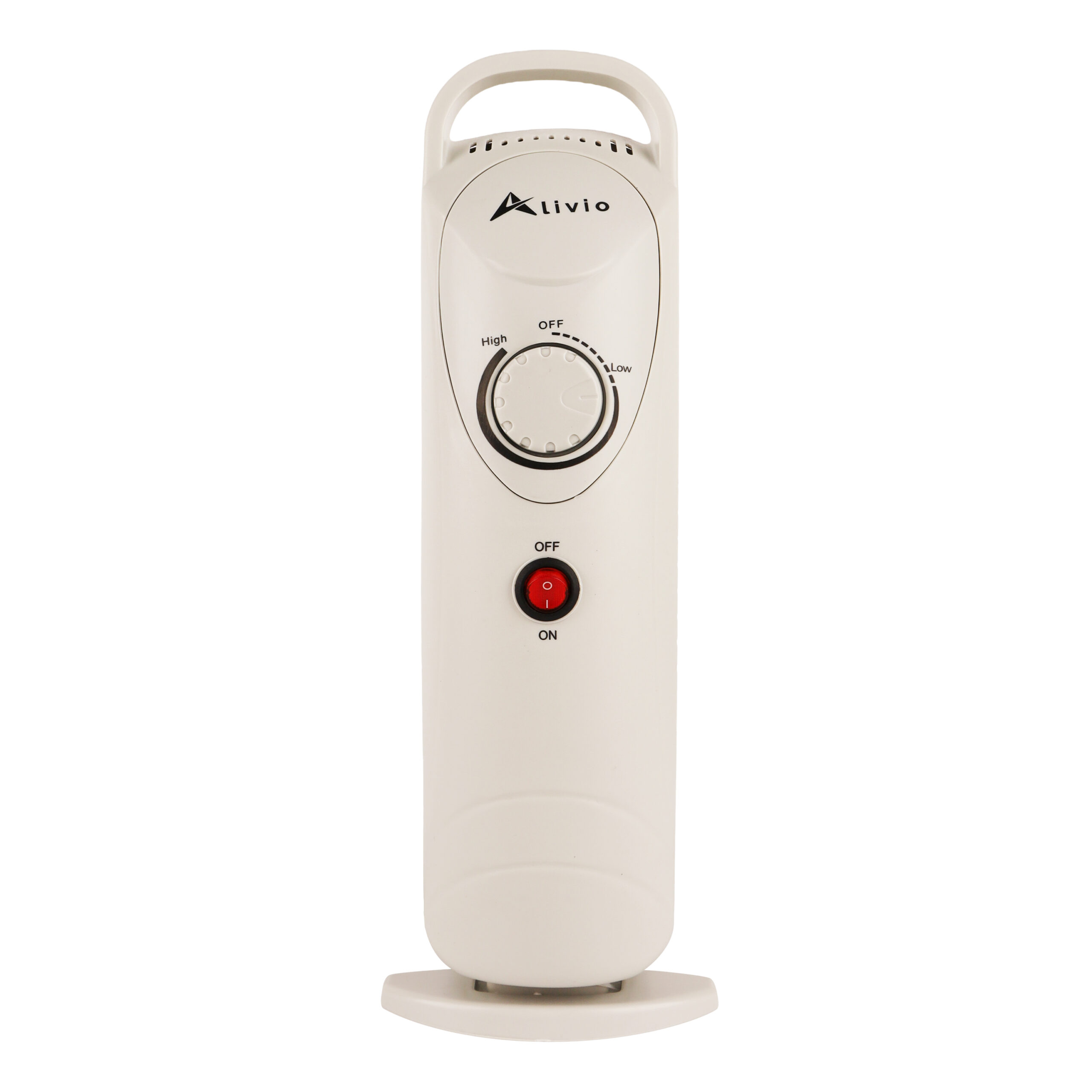 Alivio 5-Fins Oil Filled Room Heater with Adjustable Thermostat (White) - Image 3