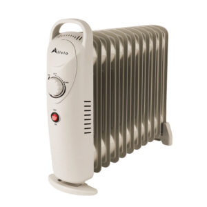 Alivio 11-Fins Oil Filled Room Heater with Adjustable Thermostat (White)