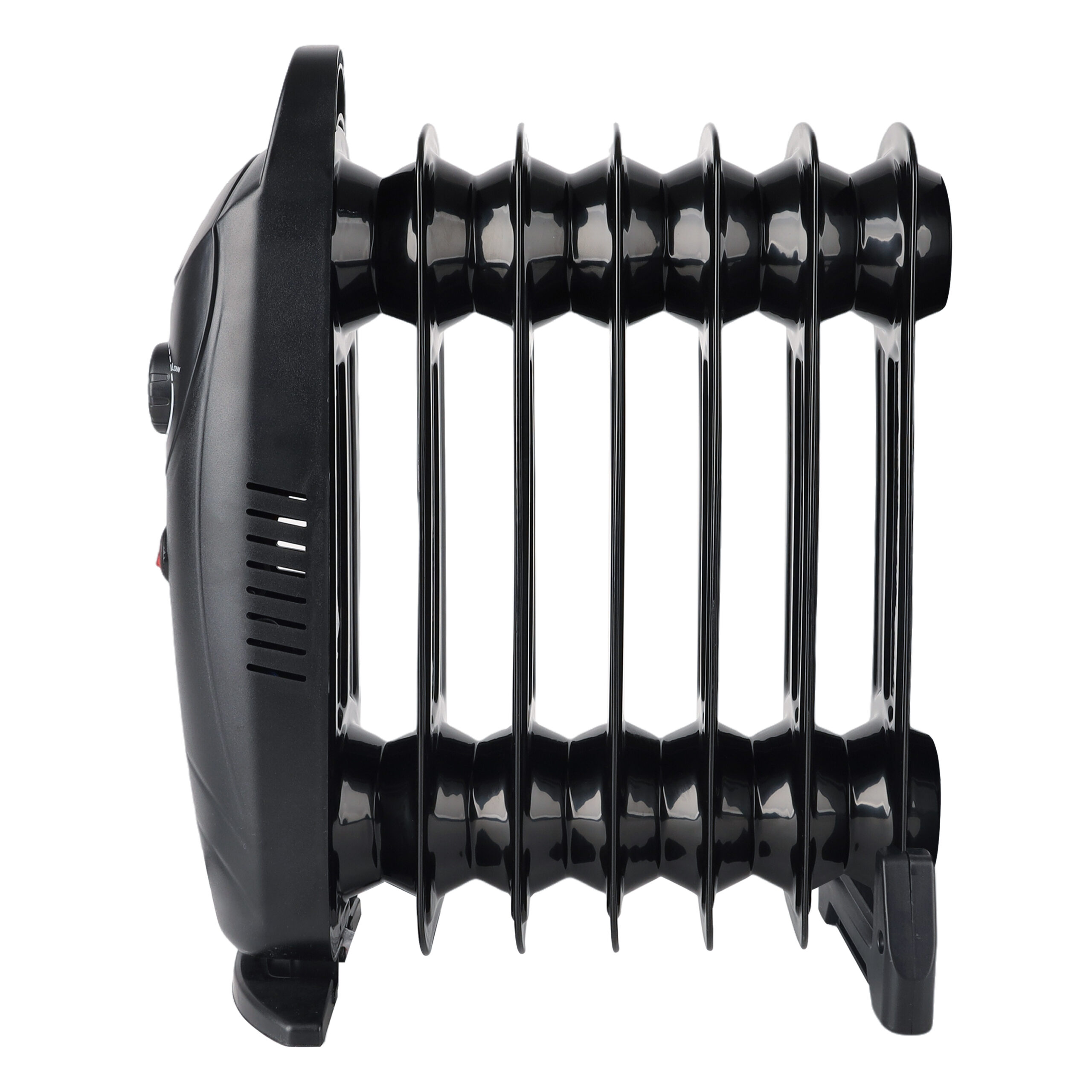 Alivio 7-Fins Oil Filled Room Heater with Adjustable Thermostat (Black) - Image 3