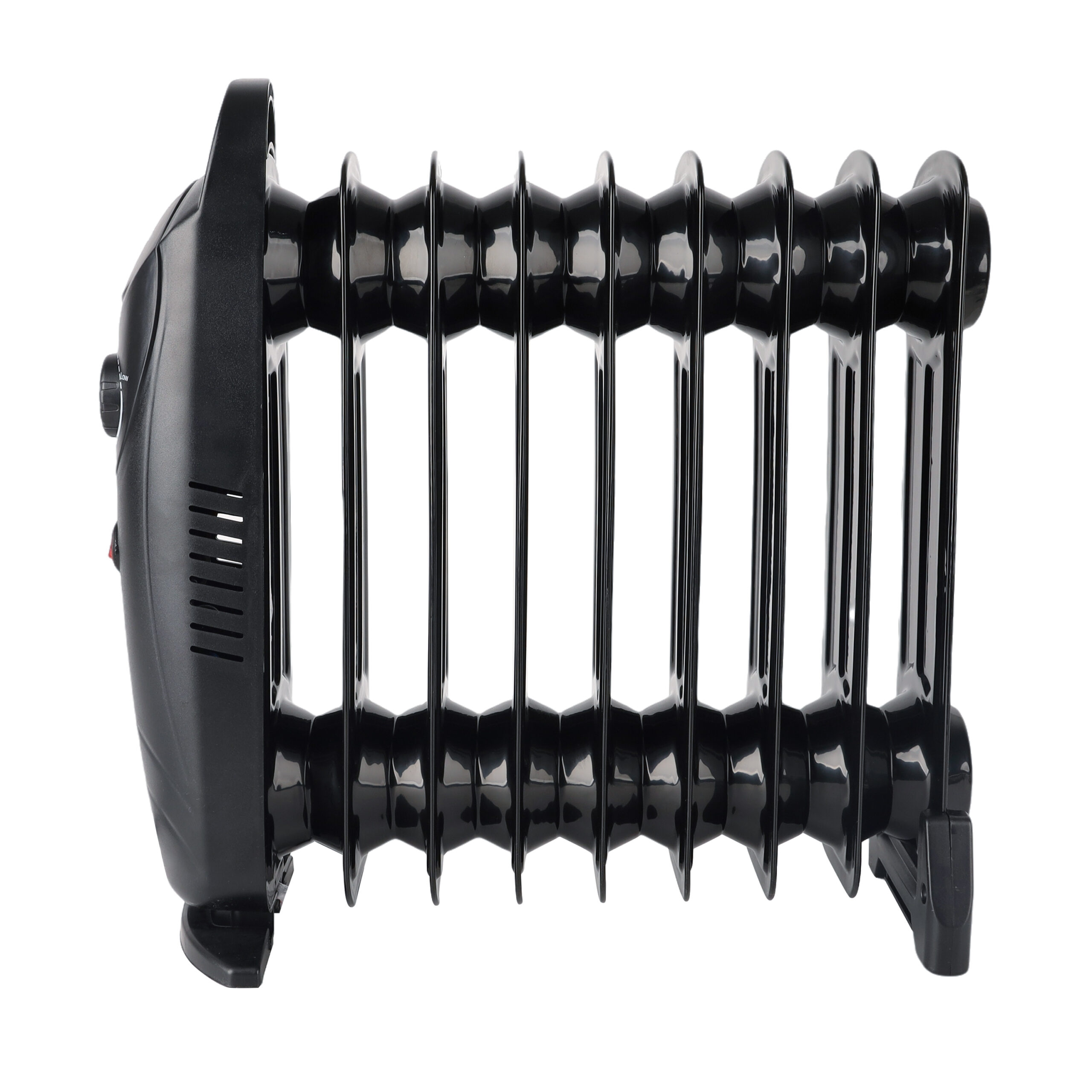 Alivio 9-Fins Oil Filled Room Heater with Adjustable Thermostat (Black) - Image 3