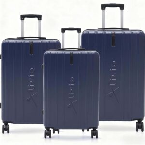 Alivio 3 Piece Hard-Shell Luggage Set with Secure Number Lock, 360 Spinner Wheels & 3-Step Telescopic Handle – Lightweight Travel Trolley Suitcase Set (Small/Medium/Large)