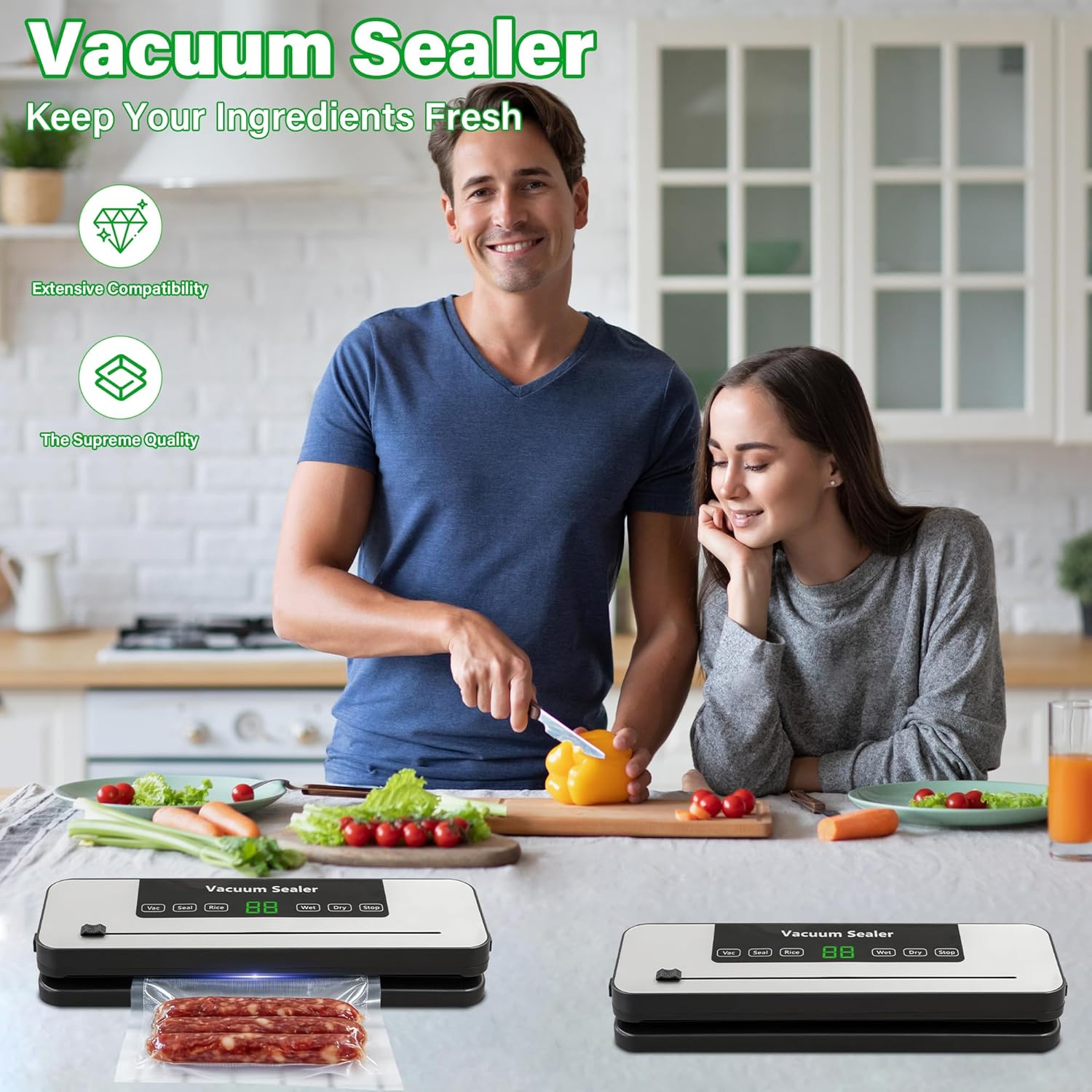 Alivio Multi-Function Vacuum Sealer Machine with Powerful Suction - Image 2